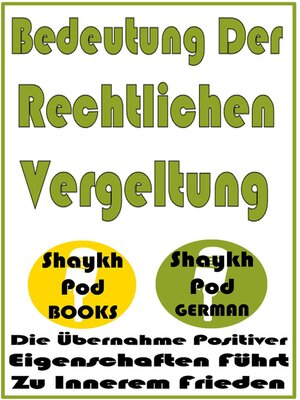 cover image of Bedeutung Der Rechtlichen Vergeltung